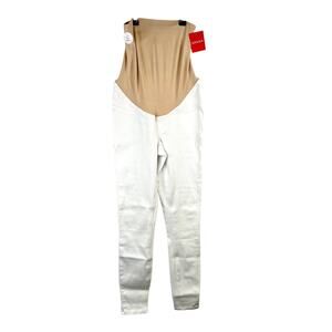 Spanx Maternity Size XS High-Waist White Ankle Jean-ish Leggings Pants